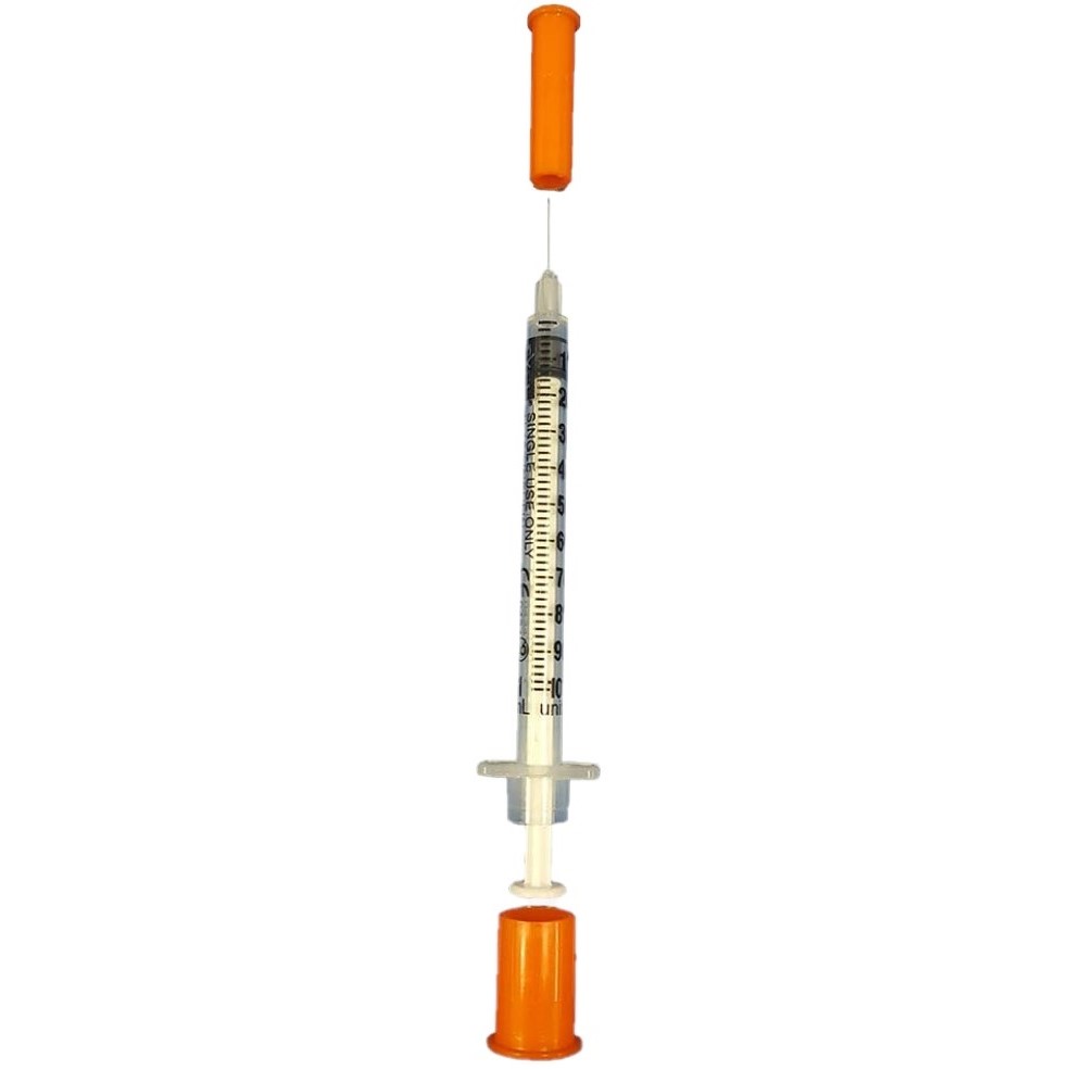 Syringe 1cc Insulin with Needle Comfort Point™ 1/2 Inch 29 Gauge NonSafety Regular Wall (100/BX 5BX/CS) by Exel Corporation  ID 26029